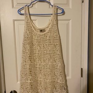 LOOK byM cream knit tank